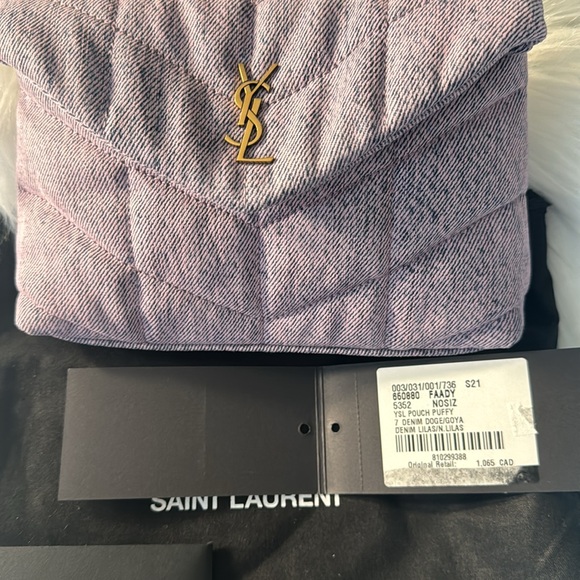 Brandnew YSL pouch puffy denim - Picture 3 of 12